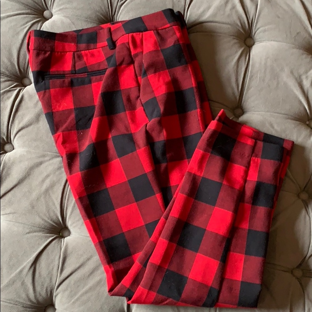 Old Navy Harper Mid-Rise Buffalo Check Pant